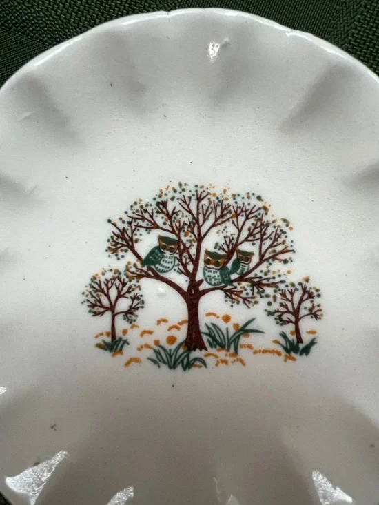 Vintage  1980s Woolworth Owl China Toy Tea Set - Picture 3 of 14